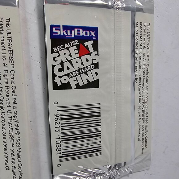 Vintage SkyBox Ultraverse Comic Cards Pack Of 8 Collectible Trading Cards 2 Pack - Picture 5 of 6